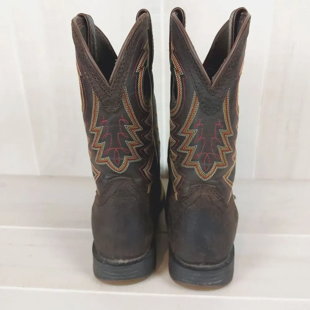 Durango Lil' Rebel Pro Big Kid's Brown Western Boot Size 4